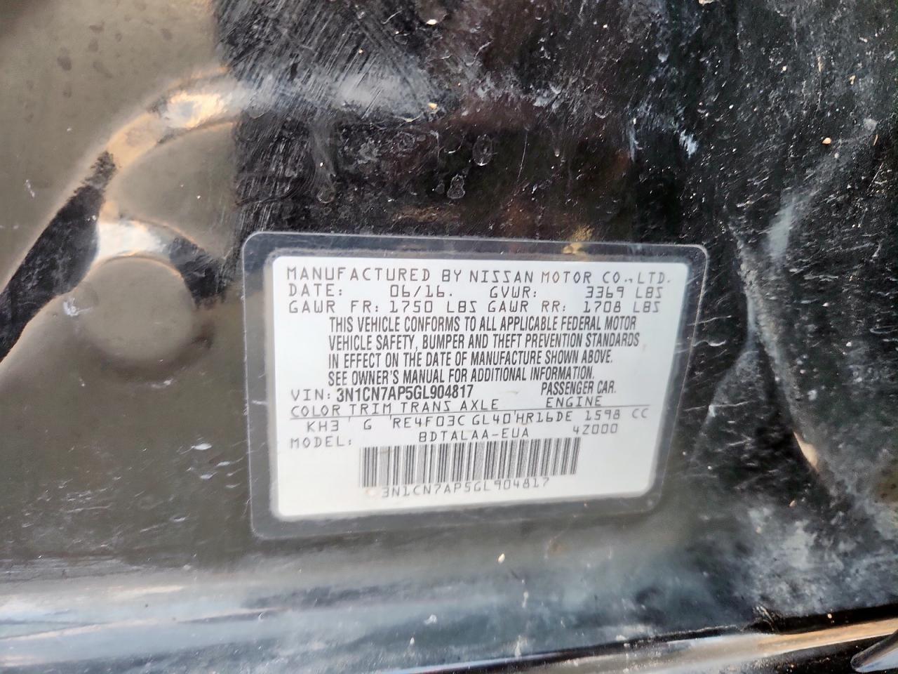 Nissan Versa S Image 7