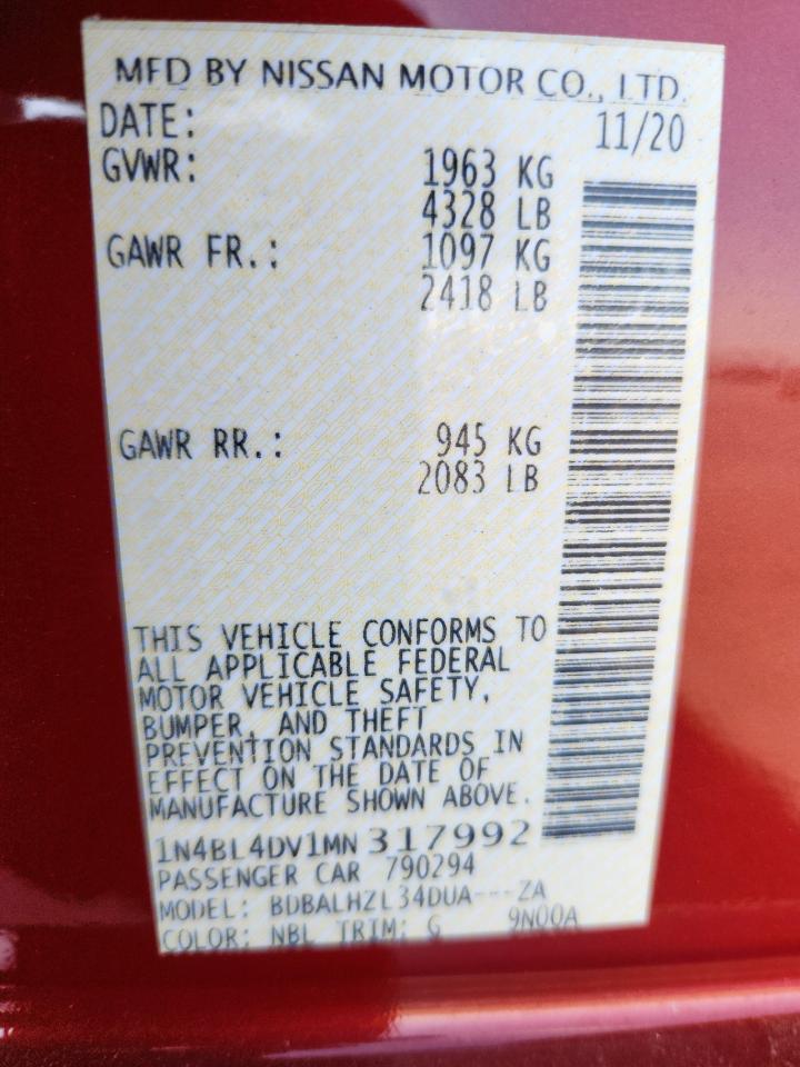 Nissan Altima Sv Image 5