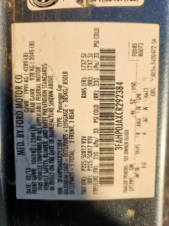 Ford Fusion Sel Image 12