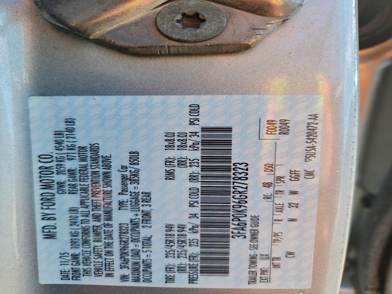 Ford Fusion Titanium Image 9