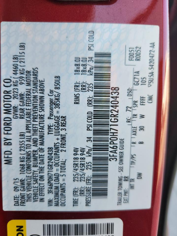 Ford Fusion Se Image 9