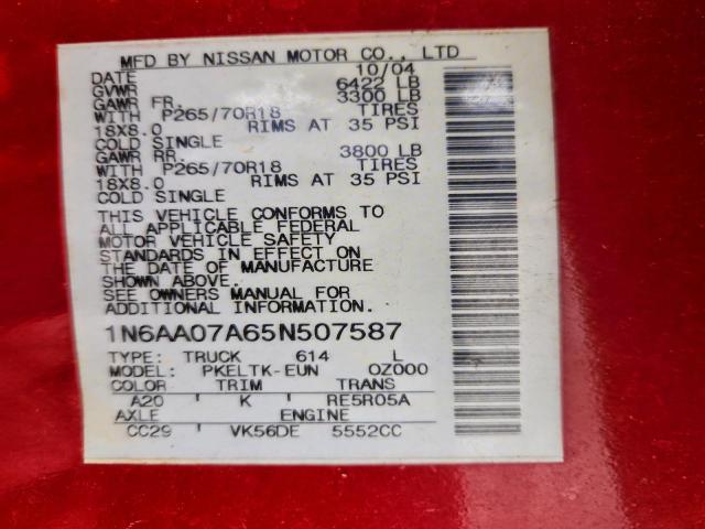 Nissan Titan Xe Image 10