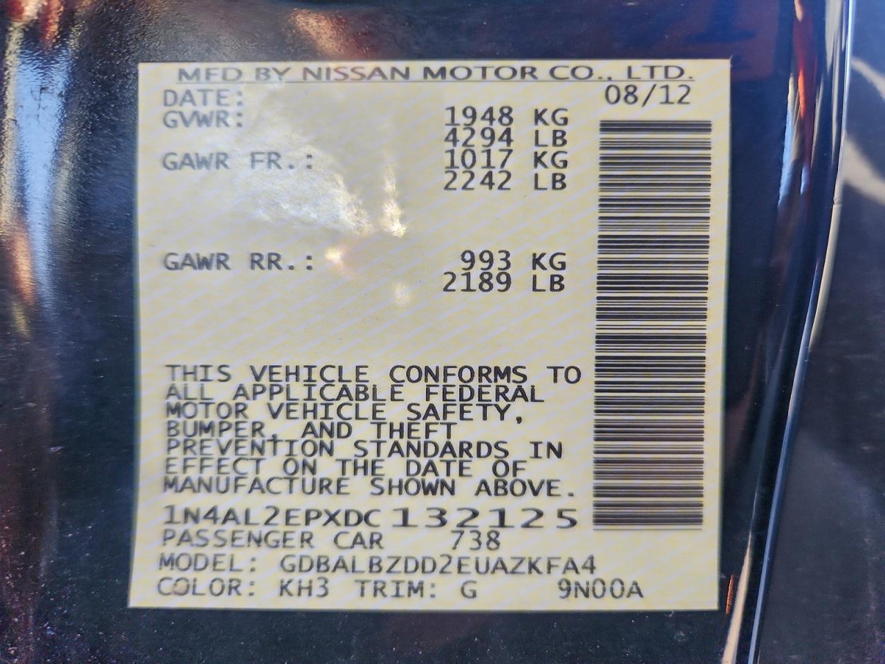 Nissan Altima S Image 12