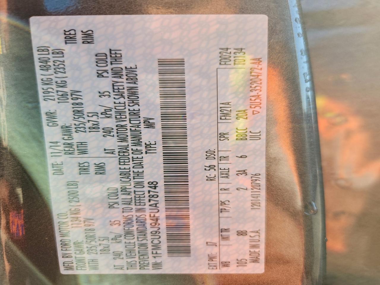 Ford Escape Titanium Image 10