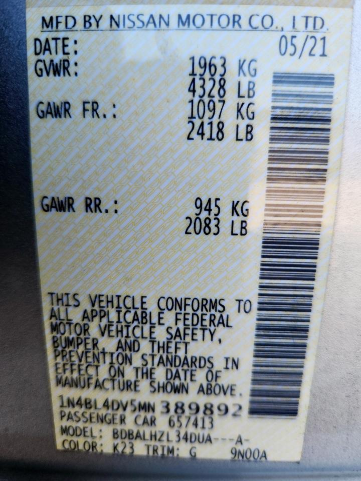 Nissan Altima Sv Image 3