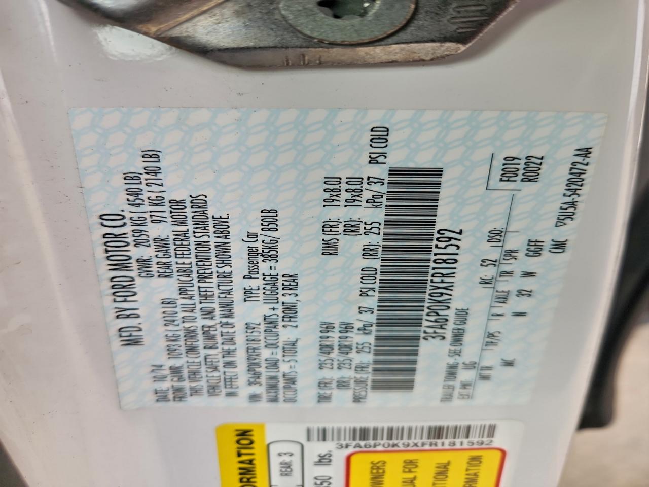 Ford Fusion Titanium Image 10