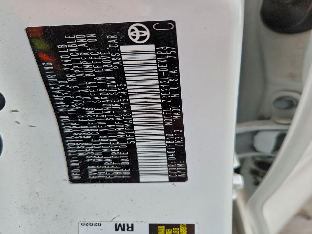 Toyota Corolla Le Image 5