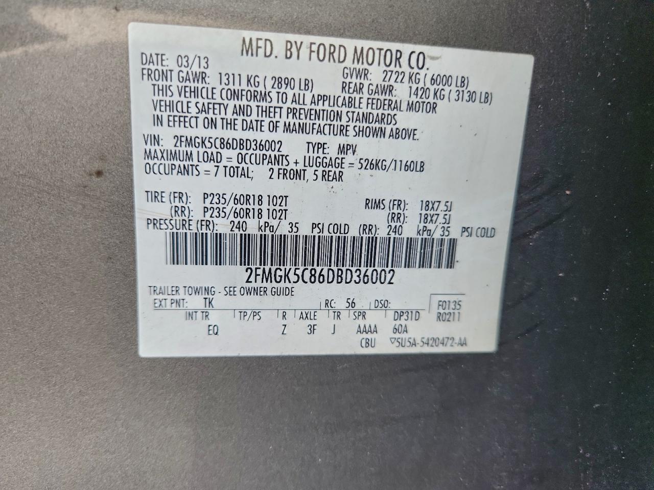 Ford Flex Sel Image 9