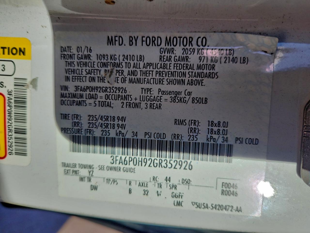 Ford Fusion Se Image 8