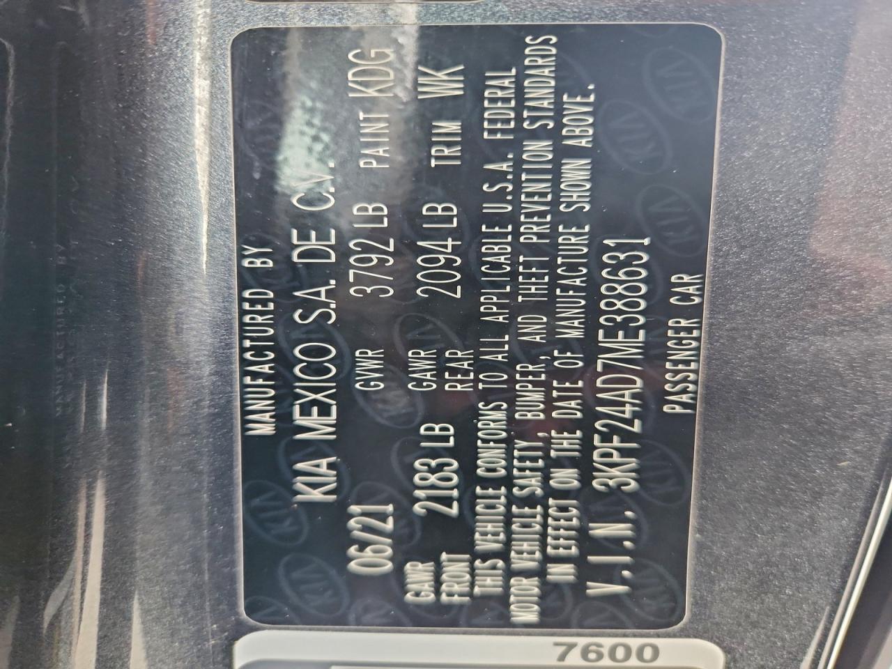 Kia Forte Fe Image 2