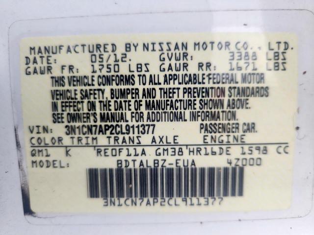 Nissan Versa S Image 8