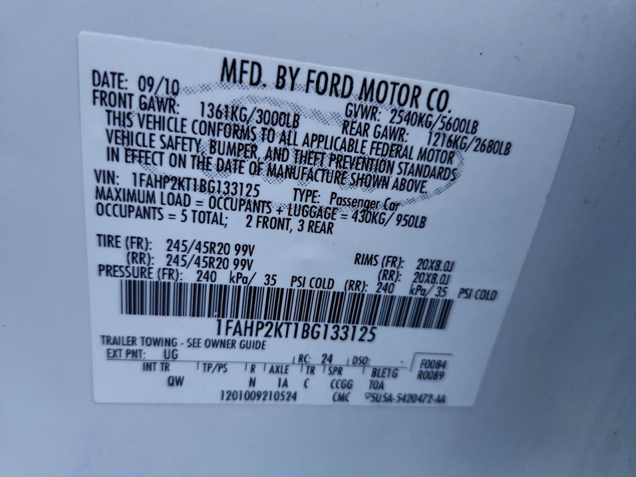 Ford Taurus Sho Image 12